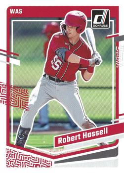 2023 Panini Donruss Robert Hassell #120 Washington Nationals