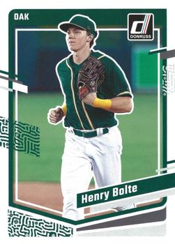 2023 Panini Donruss Henry Bolte #140 Oakland A's