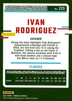 2023 Panini Donruss Ivan Rodriguez #225 Florida Marlins