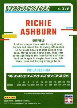 2023 Panini Donruss Richie Ashburn #239 Philadelphia Phillies