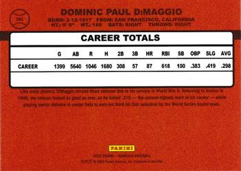 2023 Panini Donruss Retro 1990 Dom DiMaggio #280 Boston Red Sox