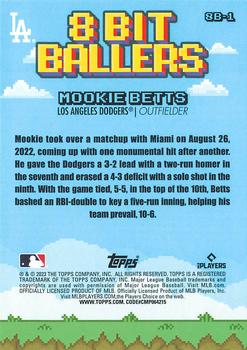 2023 Topps Big League 8 BIT BALLERS Mookie Betts #8B-1 Los Angeles Dodgers