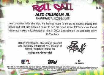2023 Topps Roll Call Wild Style Jazz Chisholm Jr. #RC-10 Miami Marlins