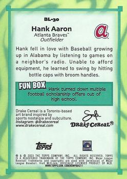 2023 Topps Big League TOPPS BIG LEAGUERS Hank Aaron #BL-30 Atlanta Braves