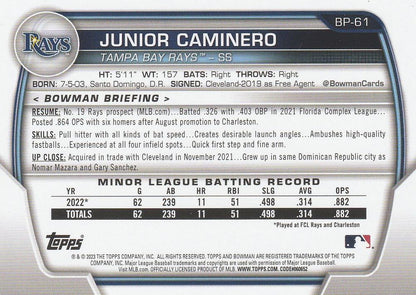 2023 Bowman Prospects Baseball Cards #BP1-BP64 Choose Yours