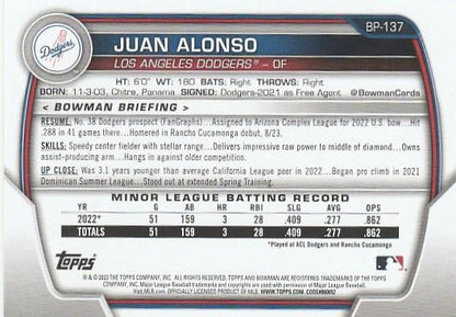 2023 Bowman Prospects Baseball Cards #BP136-BP150 Choose Yours