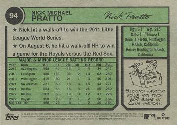2023 Topps Heritage Nick Pratto RC #94 Kansas City Royals
