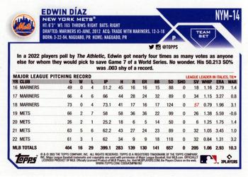 2023 Topps New York Mets Edwin Diaz #NYM-14