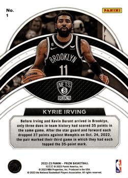 2022-23 Panini Prizm Kyrie Irving Dominance Prizms Silver #1 Dallas Mavericks