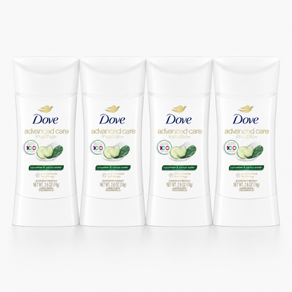 Dove Advanced Care Invisible+ Antiperspirant Deodorant 2.6 Ounce 4 Pack