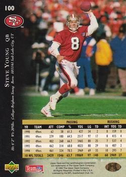 1995 Upper Deck Steve Young #100 San Francisco 49ers