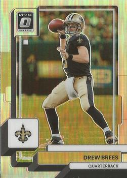 2022 Panini Donruss Optic Holo Drew Brees #144 New Orleans Saints