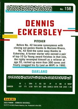 2023 Panini Donruss Orange Holo Dennis Eckersley #158 Oakland A's