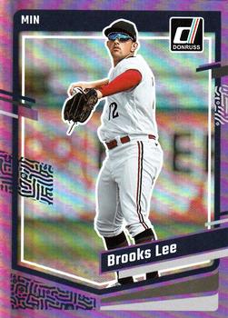 2023 Panini Donruss Purple Holo Brooks Lee #107 Minnesota Twins