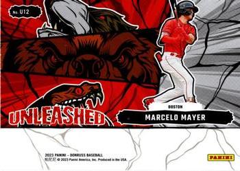 2023 Donruss Unleash Rapture Marcelo Mayer #U12 Boston Red Sox