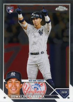 2023 Topps Chrome Oswaldo Cabrera Refractor Rookie #69 Yankees