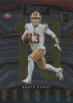 2022 Panini Select Numbers Rookie Brock Purdy RC #SN-5 San Francisco 49ers