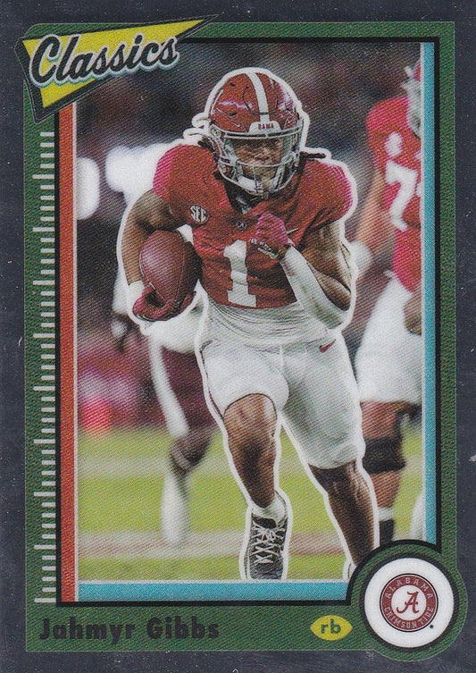 2023 Panini Chronicles Classics Draft Pick #14 Jahmyr Gibbs - Alabama Crimson Tide