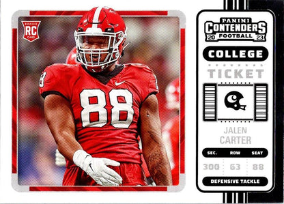 2023 Panini Chronicles Draft Picks #21 - Jalen Carter - Georgia Bulldogs