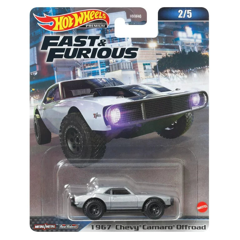 2023 Hot Wheels Fast & Furious Premium Set of 5, 1/64 Diecast Model Cars HNW46-956A