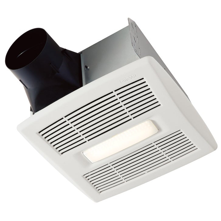 Broan Ultra-Quiet Humidity-Sensing Bath Fan with LED Light