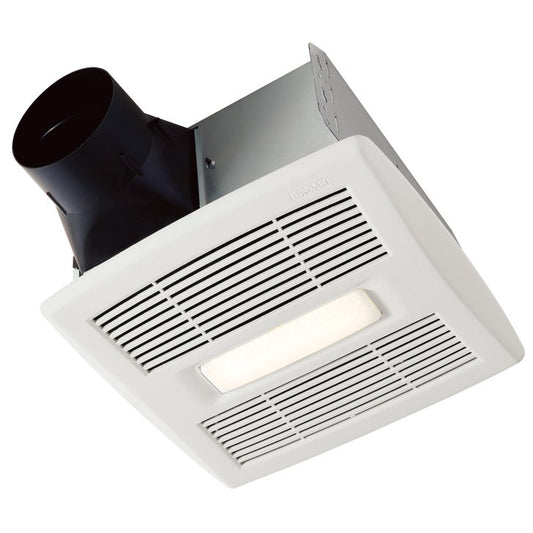 Broan Ultra-Quiet Humidity-Sensing Bath Fan with LED Light