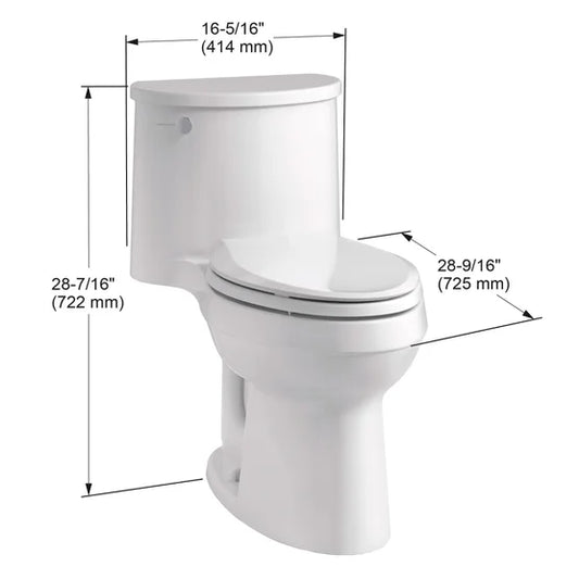 Kohler Adair One-Piece Elongated Toilet