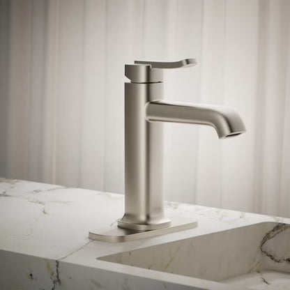 Kohler Cordate Single-Handle Bathroom Faucet, Brushed Nickel