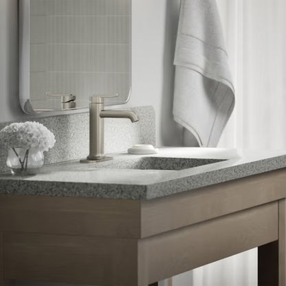Kohler Cordate Single-Handle Bathroom Faucet, Brushed Nickel