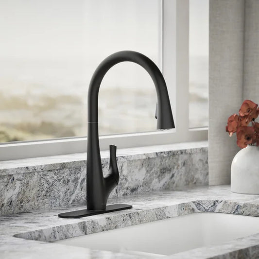 Kohler Bevin Pull-down Kitchen Faucet Matte Black