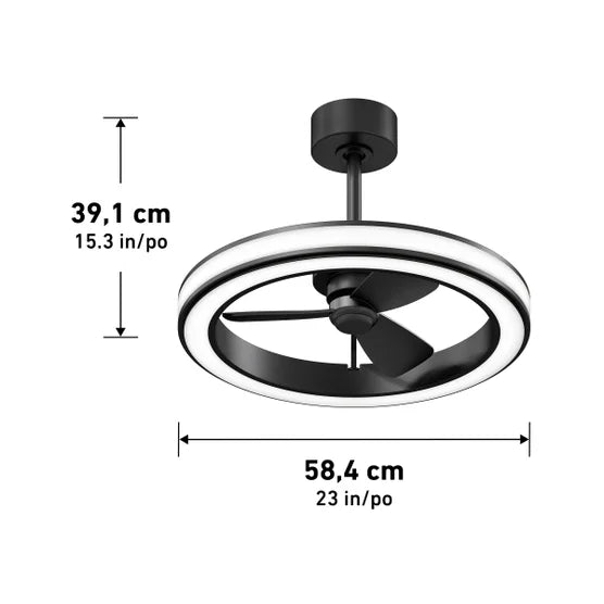 Artika Edwin 25" LED Chandelier Ceiling Fan - Choose Yours