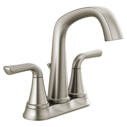 Delta Larkin Two-Handle Centerset Bathroom Faucet, Brushed Nickel
