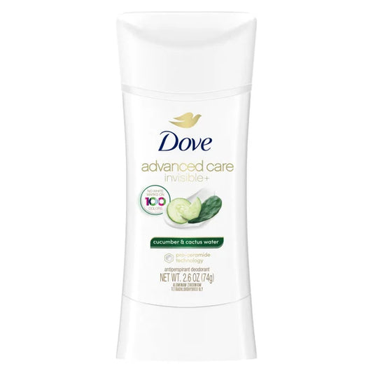 Dove Advanced Care Invisible+ Antiperspirant Deodorant 2.6 Ounce 4 Pack