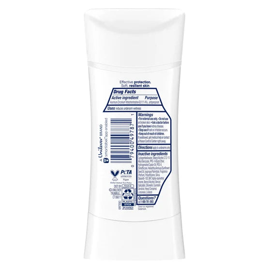 Dove Advanced Care Invisible+ Antiperspirant Deodorant 2.6 Ounce 4 Pack
