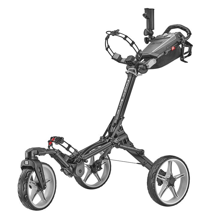 Caddytek Lite Auto +360 3-Wheel Golf Push Cart - Gray - image 1
