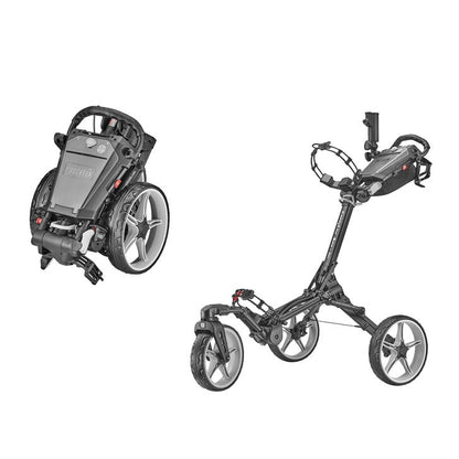 Caddytek Lite Auto +360 3-Wheel Golf Push Cart - Gray - image 2