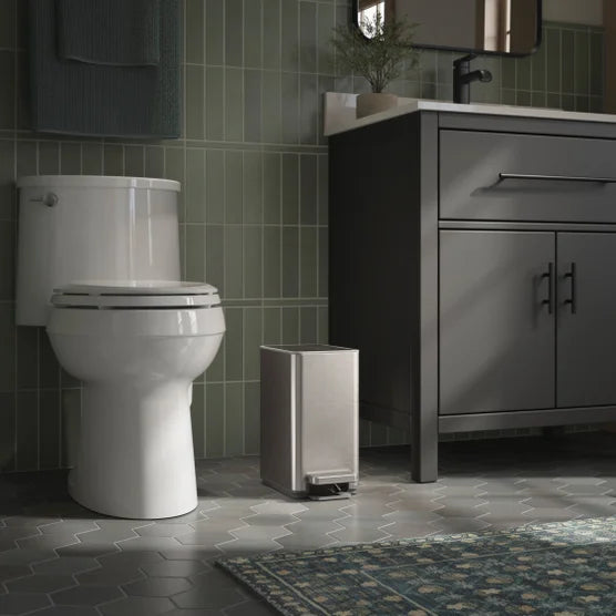 Kohler 2-Pack 6L Stainless Steel Step Trash Bin Stainless Steel