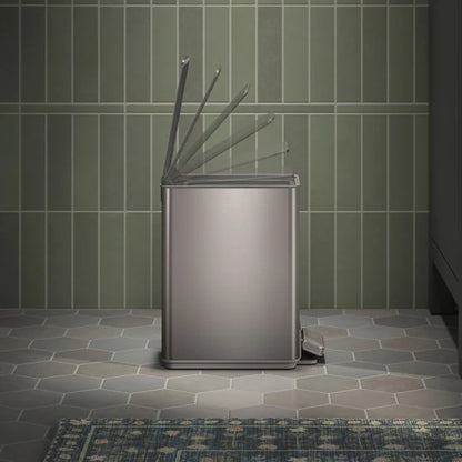 Kohler 2-Pack 6L Stainless Steel Step Trash Bin Stainless Steel