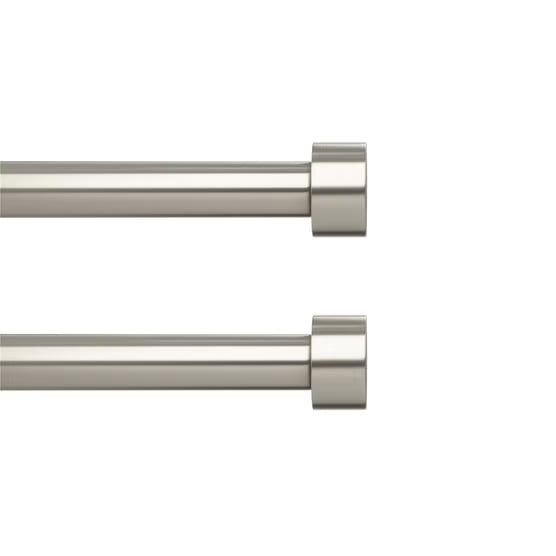 Umbra 1-Inch Nickel Curtain Rod 72" - 144" 2-Pack