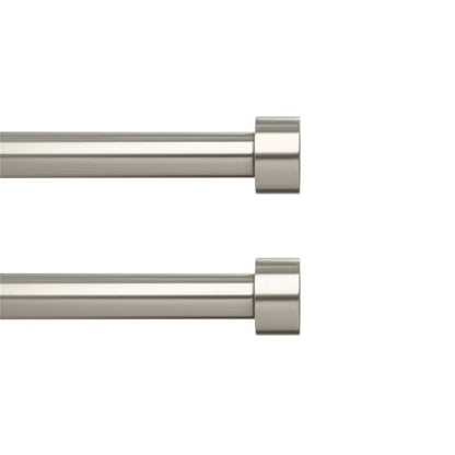 Umbra 1-Inch Nickel Curtain Rod 72" - 144" 2-Pack