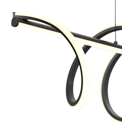 Artika Coda 36 in. Integrated LED Pendant Light - Matte Black