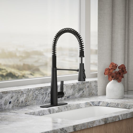 Kohler Vind Semi-Professional Pull-down Kitchen Sink Faucet Matted Black Open Box