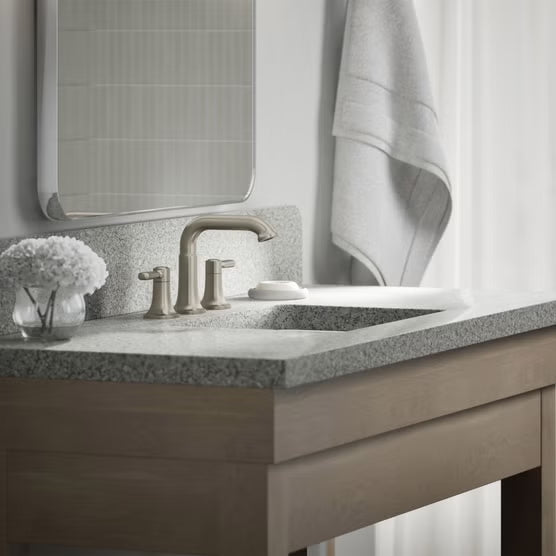 Kohler Terzet Widespread Bathroom Faucet, Brushed Nickel