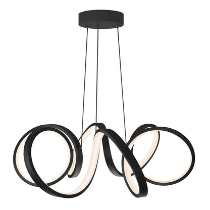 Artika Swirl Ribbon Integrated LED Pendant Light, Chrome