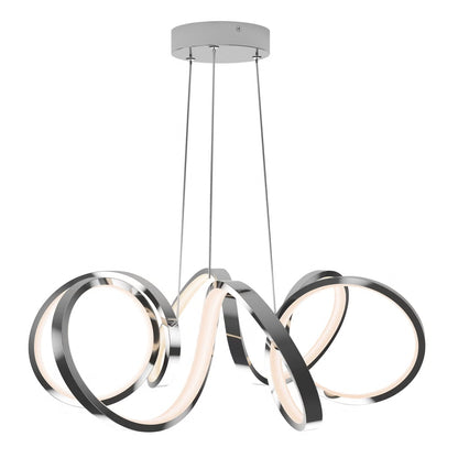 Artika Swirl Ribbon Integrated LED Pendant Light, Chrome