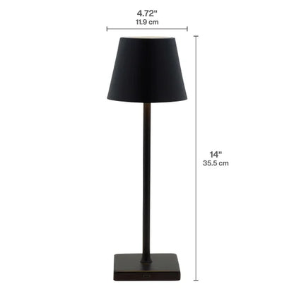 Mikasa Rechargeable 14-Inch LED Lamps with Touch Control, Set of 2