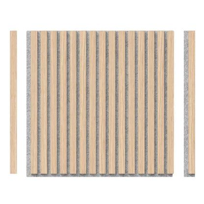 Sonolok Acoustic Slat Panel Set 4-Pack 15.5 Square Feet Oak
