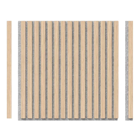 Sonolok Acoustic Slat Panel Set 4-Pack 15.5 Square Feet Oak