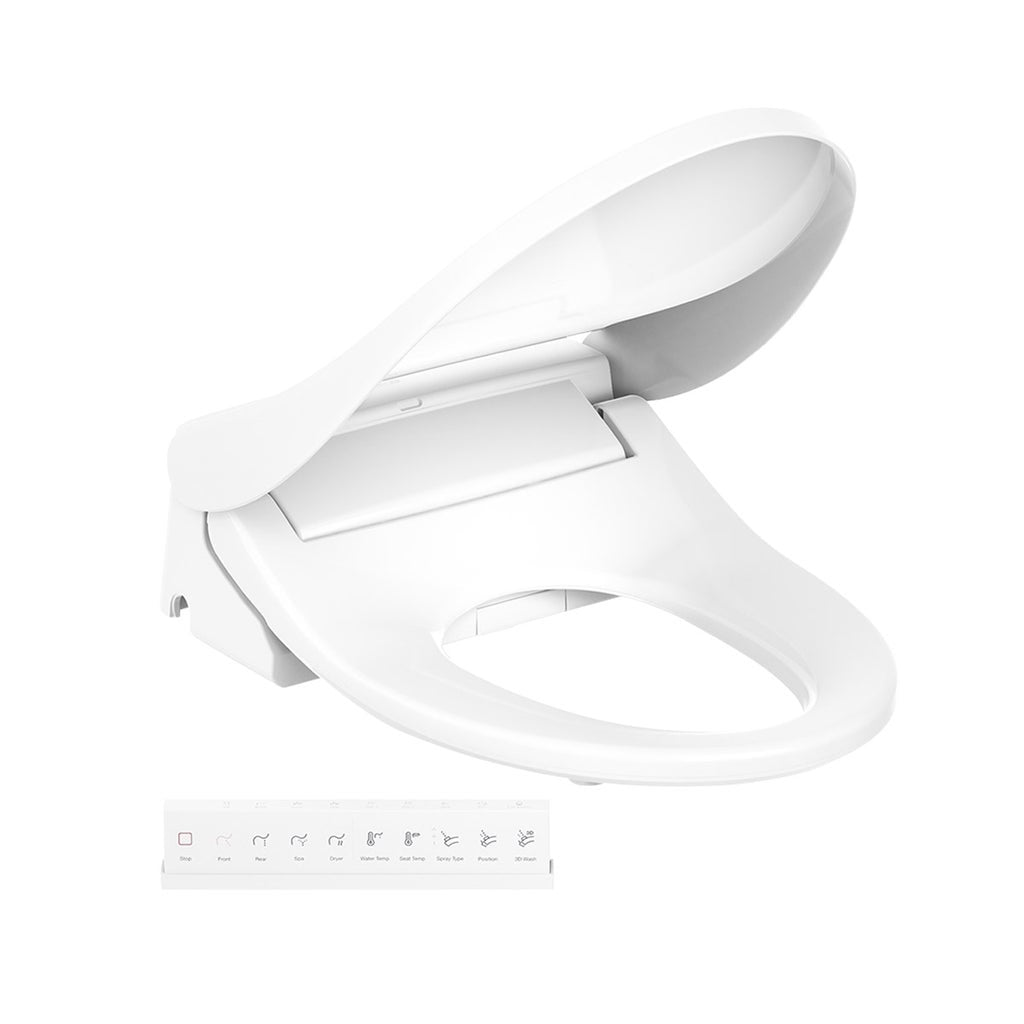 Kohler PureWash E875 Electronic Bidet Toilet Seat with Remote, Elongated, White