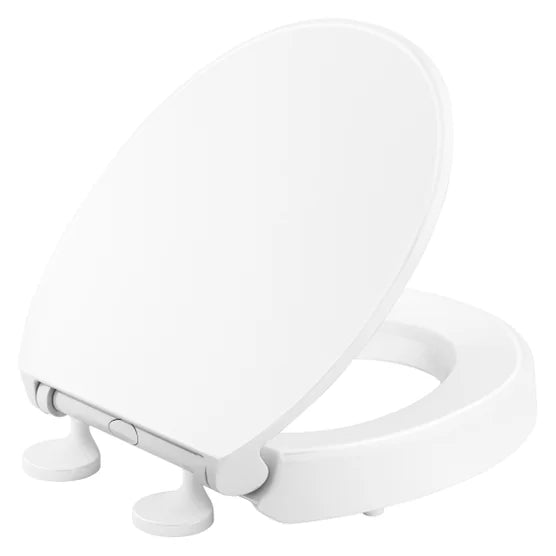 Kohler K-27931-0 Border Elevated Quiet-close Toilet Seat Round